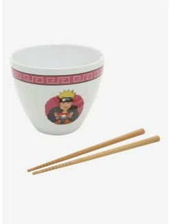 Kitchen Naruto Shippuden Ichiraku Ramen Bowl With Chopsticks