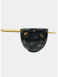 Kitchen Studio Ghibli Kiki's Delivery Service Jiji Ramen Bowl & Chopsticks