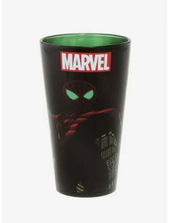 Kitchen Marvel Spider-Man Miles Morales Pint Glass - BoxLunch Exclusive