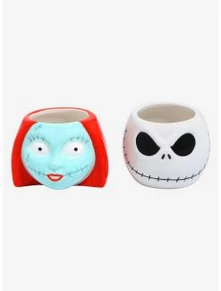 Kitchen Disney The Nightmare Before Christmas Jack & Sally Figural Mini Cup Set - BoxLunch Exclusive
