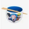 Kitchen Naruto Shippuden Chibi Team 7 Ramen Bowl With Chopsticks