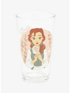 Kitchen Disney Beauty And The Beast Belle Floral Pint Glass - BoxLunch Exclusive