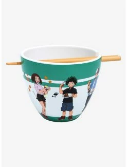 Kitchen My Hero Academia Cooking Characters Ramen Bowl And Chopsticks
