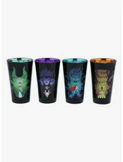 Kitchen Disney Princesses & Villains Portraits Pint Glass Set - BoxLunch Exclusive