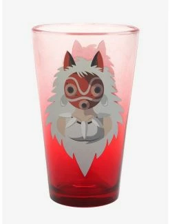 Kitchen Studio Ghibli Princess Mononoke San Portrait Ombre Pint Glass - BoxLunch Exclusive