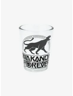 Kitchen Black Panther Wakanda Forever Panther Mini Glass