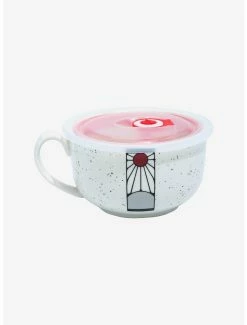 Kitchen Demon Slayer: Kimetsu No Yaiba Tanjiro Hanafuda Soup Mug With Lid