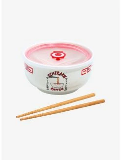 Kitchen Naruto Shippuden Ichiraku Ramen Bowl With Lid