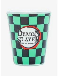 Kitchen Demon Slayer: Kimetsu No Yaiba Tanjiro Hanafuda Earring Mini Glass - BoxLunch Exclusive