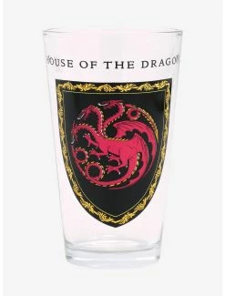 Kitchen Game Of Thrones House Of The Dragon Crest Pint Glass