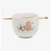 Kitchen Disney Winnie The Pooh Storybook Portrait Ramen Bowl With Chopsticks