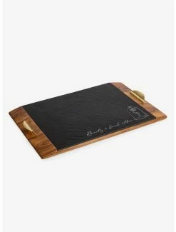 Kitchen Disney Beauty And The Beast Covina Acacia And Slate Serving Tray