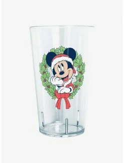 Kitchen Disney Mickey Mouse Santa Mickey Christmas Wreath Tritan Cup